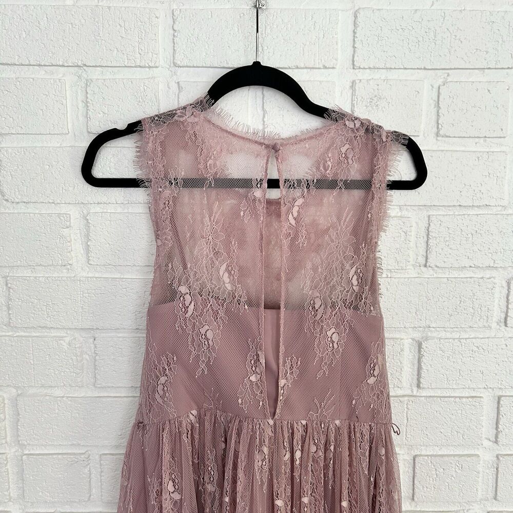 Anthropologie Dress by Hitherto Blush Lace Womens Size 8 - Picture 3 of 11